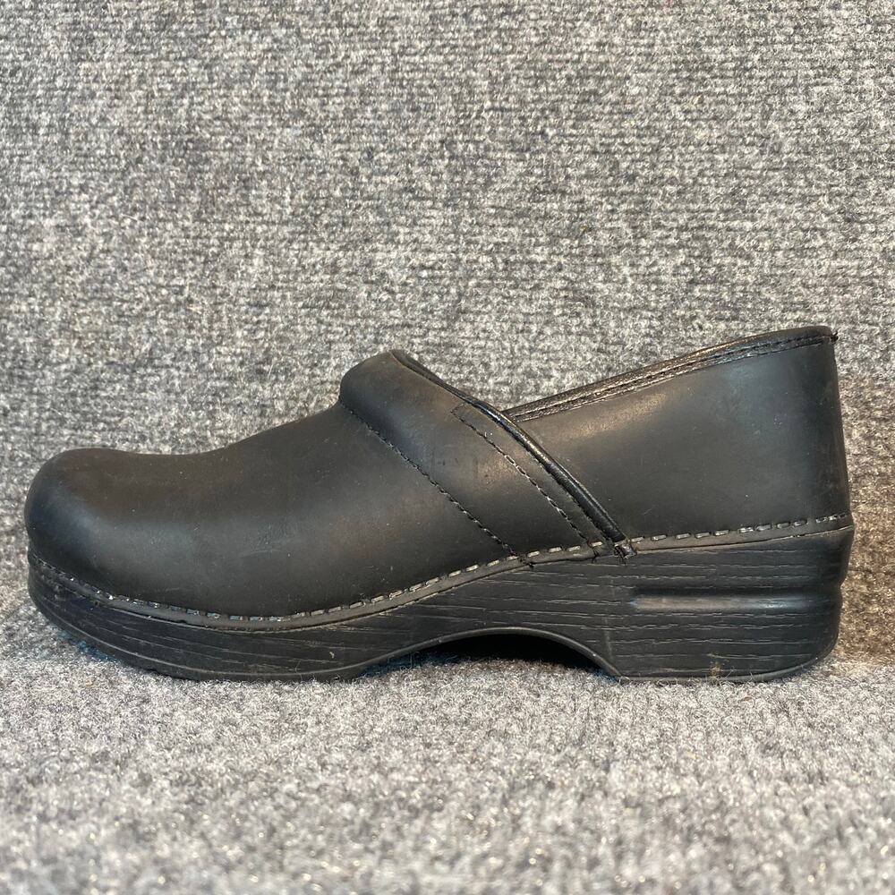 Dansko Professional Black Leather Clogs Slip-On Comfort Work Shoes EU 41 10.5 11